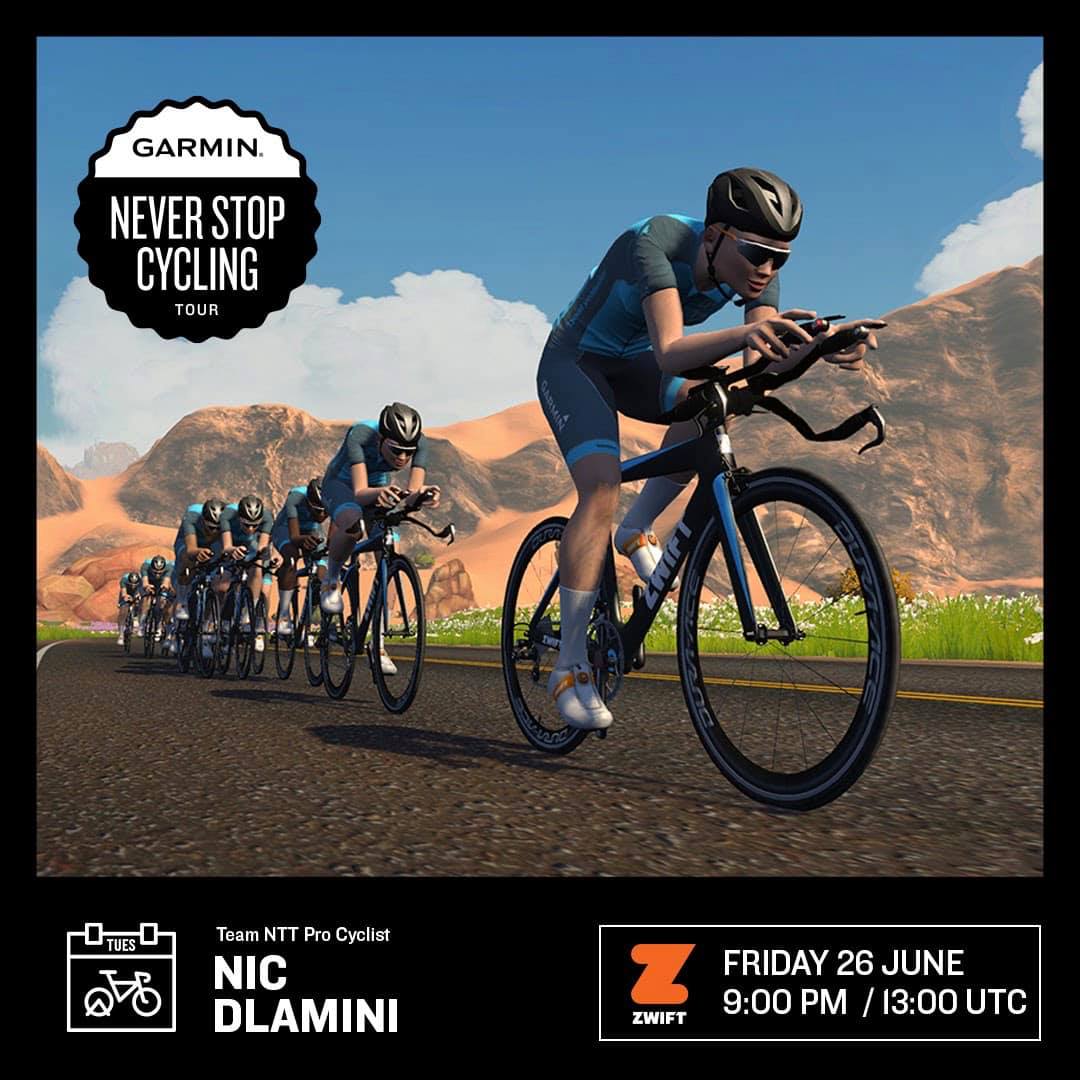 garmin never stop cycling tour zwift