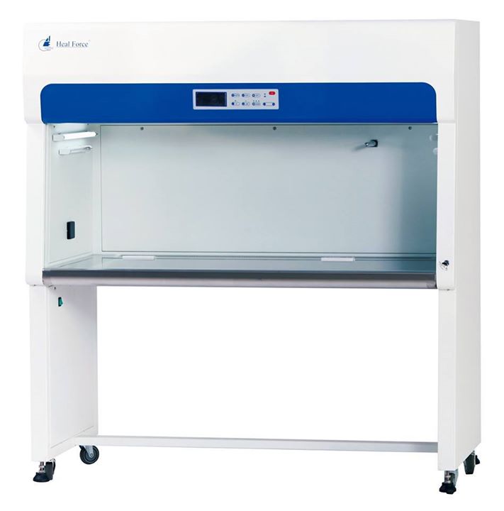 A laminar flow cabinet or laminar flow closet or tissue culture hood is a carefully enclosed bench designed to prevent contamination of semiconductor wafers, biological samples, or any particle sensitive materials. Air is drawn through a filter and blown in a very smooth, laminar flow towards the user. Due to the direction of air flow, the sample is protected from the user but the user is not protected from the sample. 