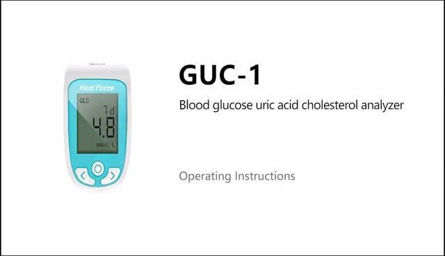 3 in 1 Multi-Function Analyzer for Blood Glucose&Uric Acid&Cholesterol Test