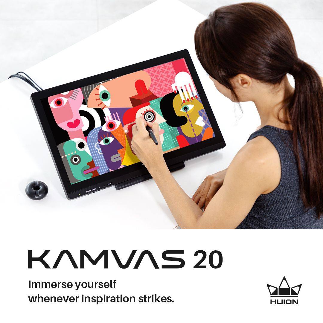 KAMVAS 20, capture your inspiration right here right now.