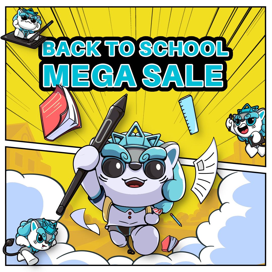 #HuionBacktoSchool Mega sale