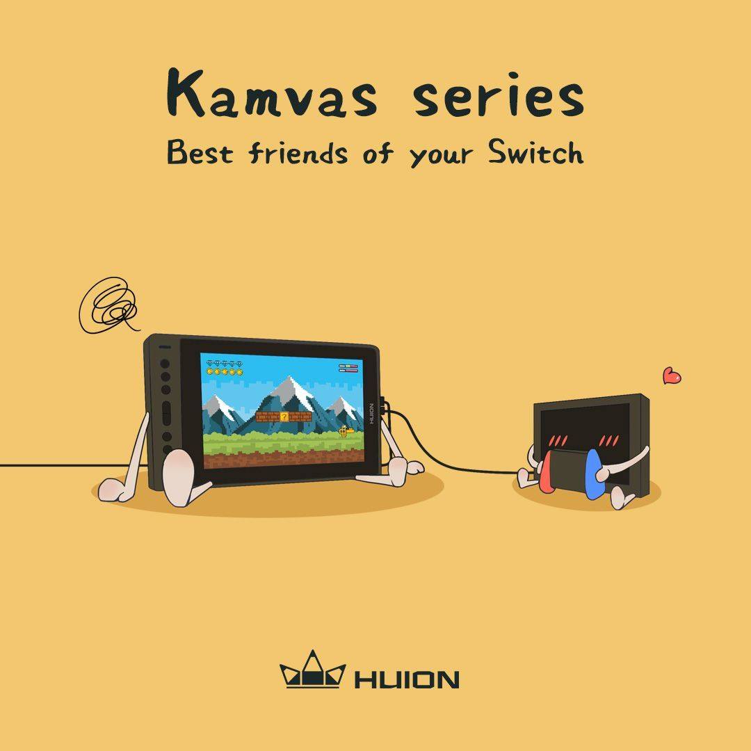 #HuionTips Kamvas series support the Switch connection.