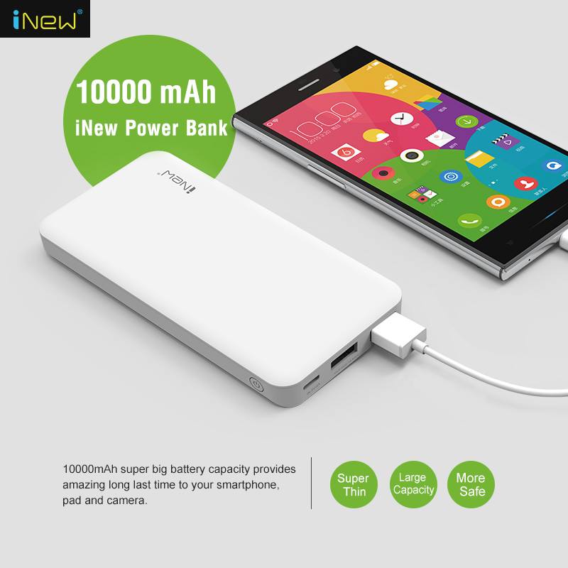 Whether you're a commuting professional, traveling adventurer, or the host of the party, iNew power bank allows you true freedom on the go.10000mAh large capacity is great for your traveling. 