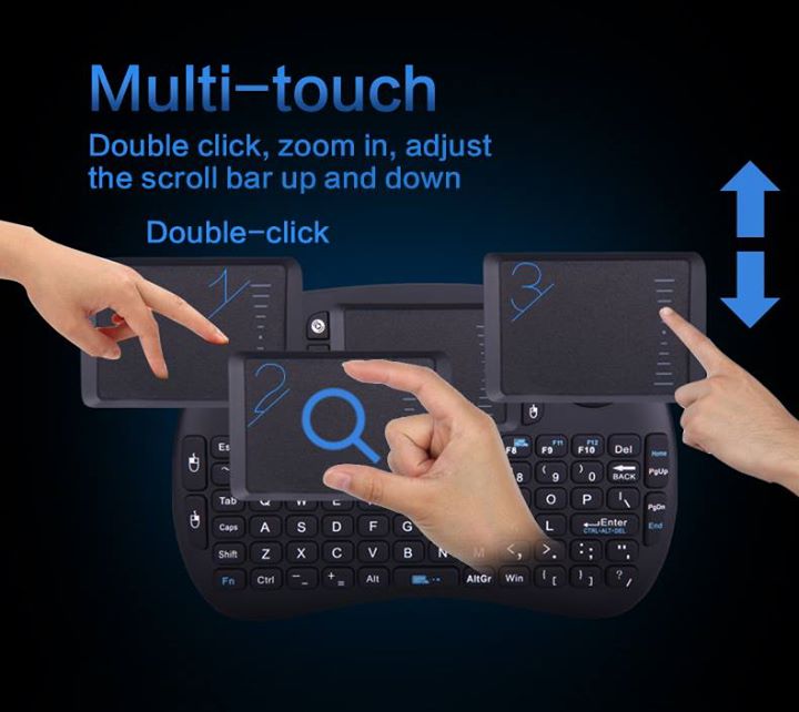 Prefer keyboard with touchpad and scroll bar but always get confused with its gesture details ？ 