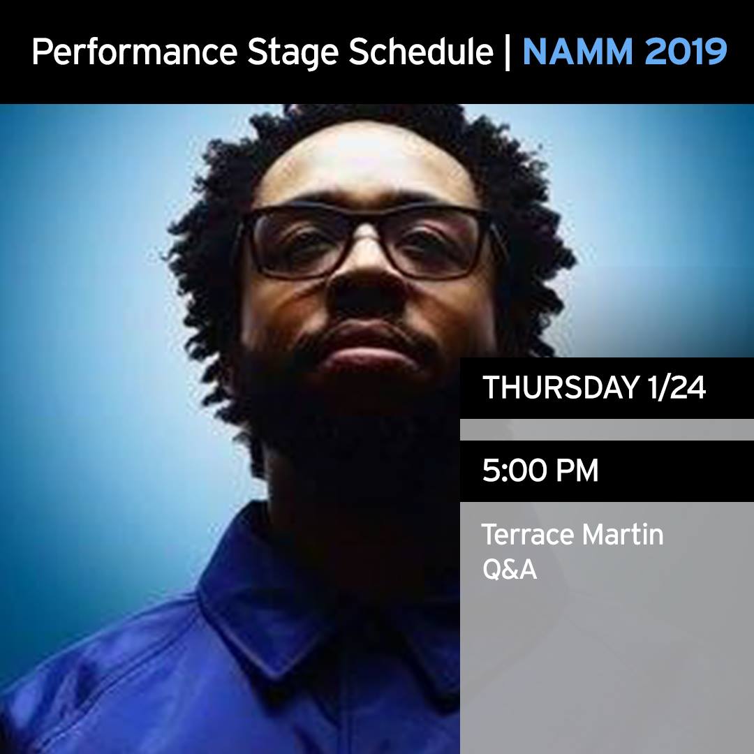 Terrace Martin will be at our booth talking gear, music and MORE! Plus, he'll be taking your questions! 😃