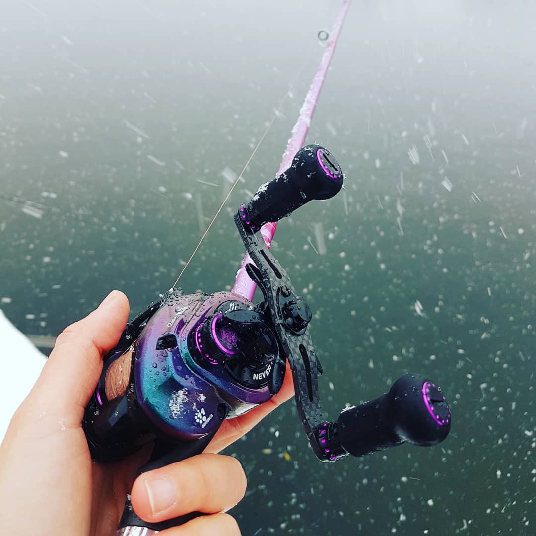 Fishing like Ike- even in a snowstorm. Check out the Revo Ike reel at your fishing tackle retailer or on our website: www.tomtop.com 