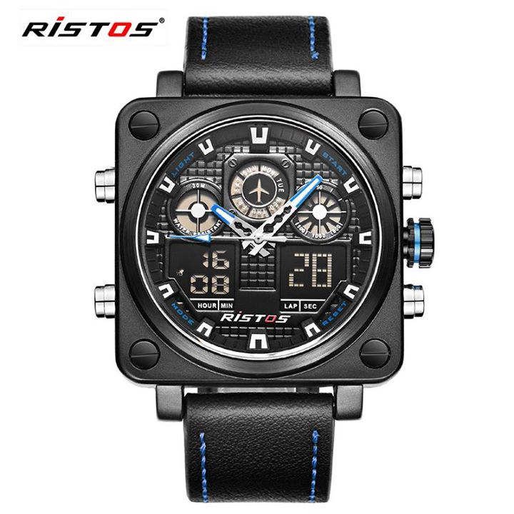 RISTOS--Casual Men Dual Display Wrist Watches😎😎