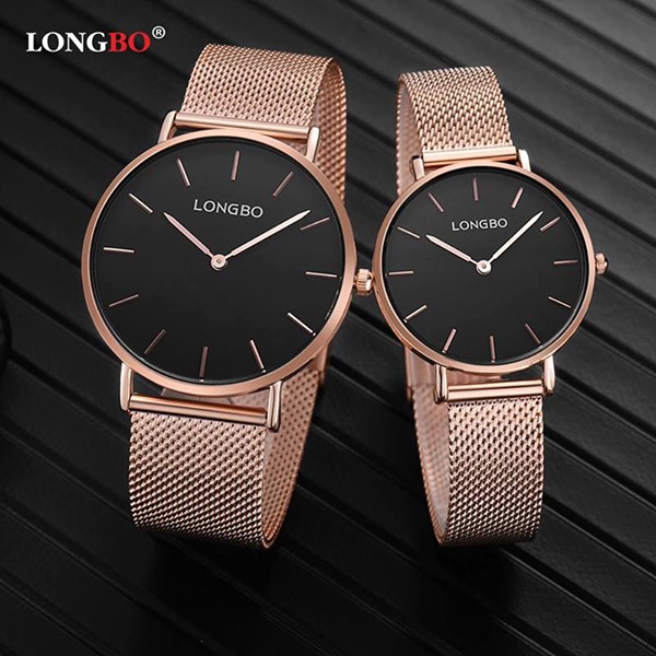 LONGBO-Fashion Stainless Steel Band Couple Watch