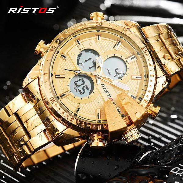 RISTOS-New Fashion Multifunction Men Sport Watches