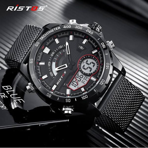 RISTOS-Chronograph Digital Male Wristwatch