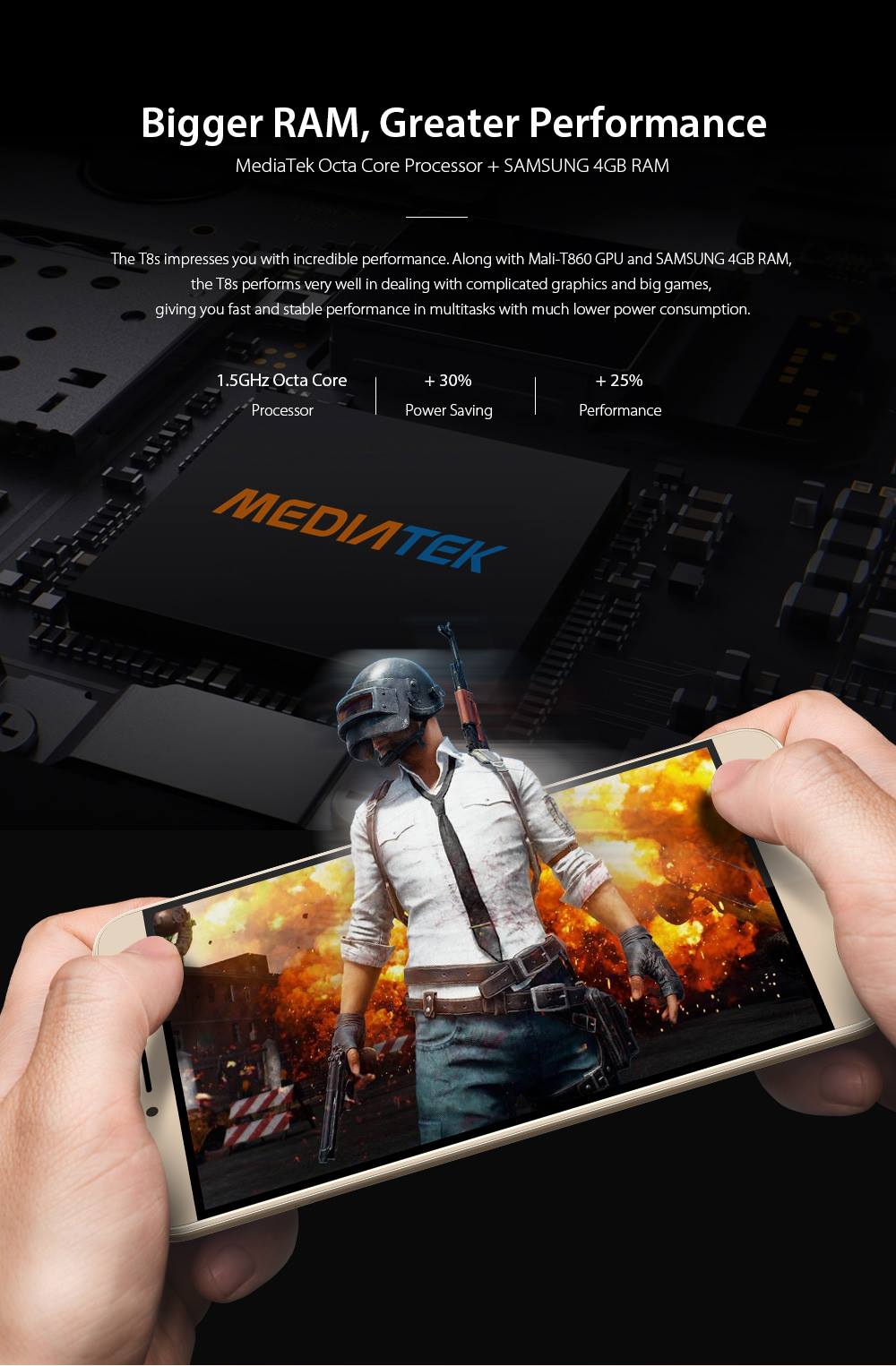 If you're not fast, you're last. Better speed, performance and efficiency with the 1.5GHz 8-core Processor MediaTek on the #LEAGOOT8s.