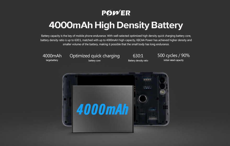 #LEAGOO 4000mAh High Density Battery