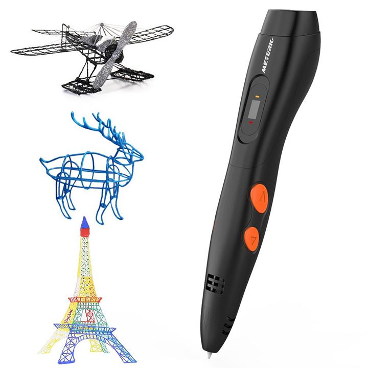 Want to use a 3D printing pen for creating 3D models, doodling or drawing interesting things? You must try this #Meterk 3D printing pen. It