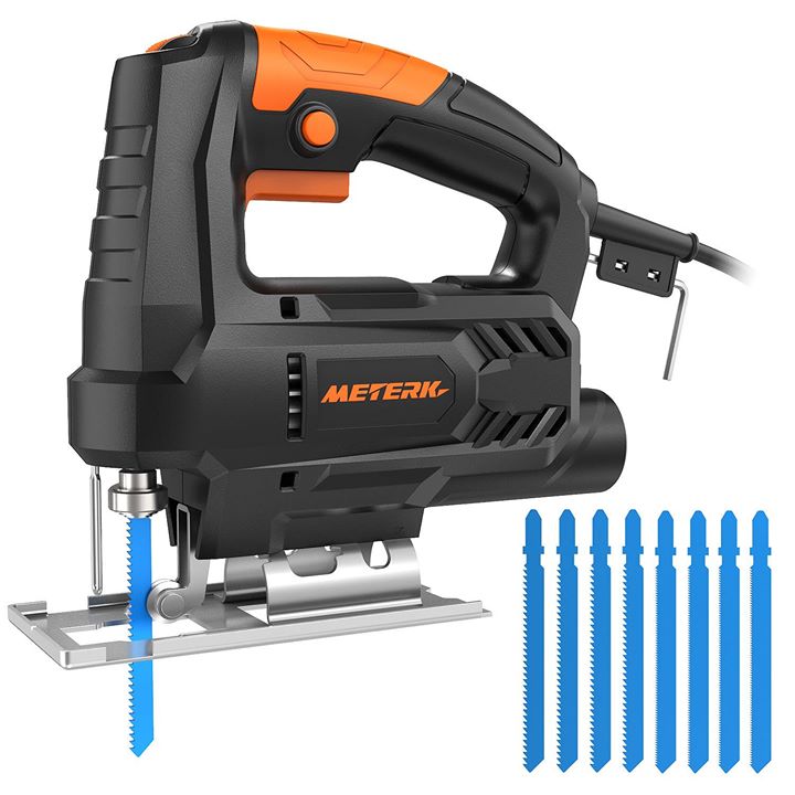 #Meterk 400W Electric Jig Saw Multi-functional Cutter is very convenient for all kinds of tough cutting jobs, such as metal cutting, metal grinding, aluminium product cutting, wood cutting, etc.😁