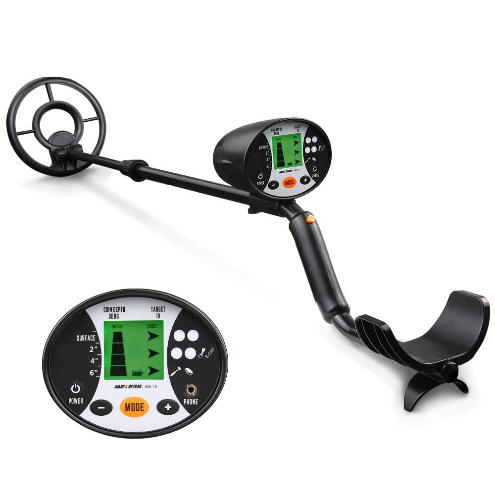 #Meterk High Sensitivity Underground Metal Detector is perfect for finding metal objects and anywhere that hidden metal needs to be detected. Provided for headphone connection. Both stereo or mono headphone can be used.