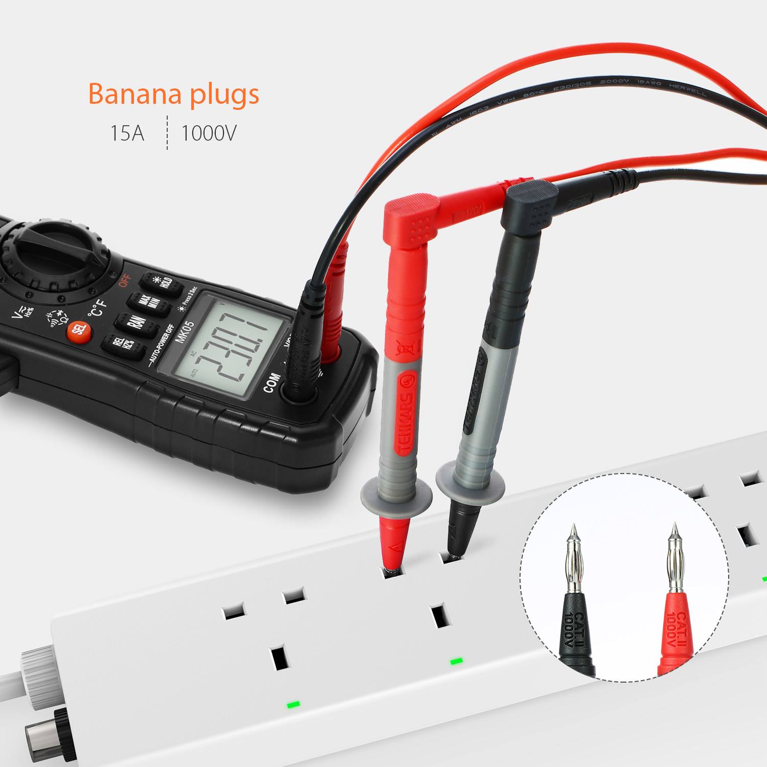 Have you lost one of those invaluable test leads that came with your digital multimeter? Or you just want some different tips or other accessories? Try our Meterk Electronic Test Lead Kits, these multimeter test leads set are right for you.