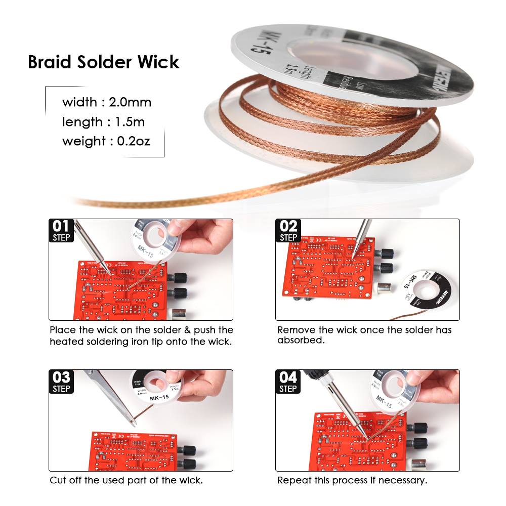 #Meterk 14 in 1 60W Adjustable Temperature Welding Soldering Iron Kit can meet all your soldering project needs.