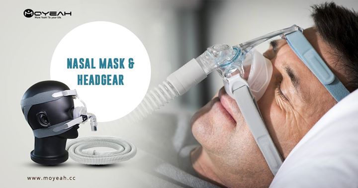 Light weight Moyeah Nasal Mask to match with CPAP machines for a comfortable sleep. 