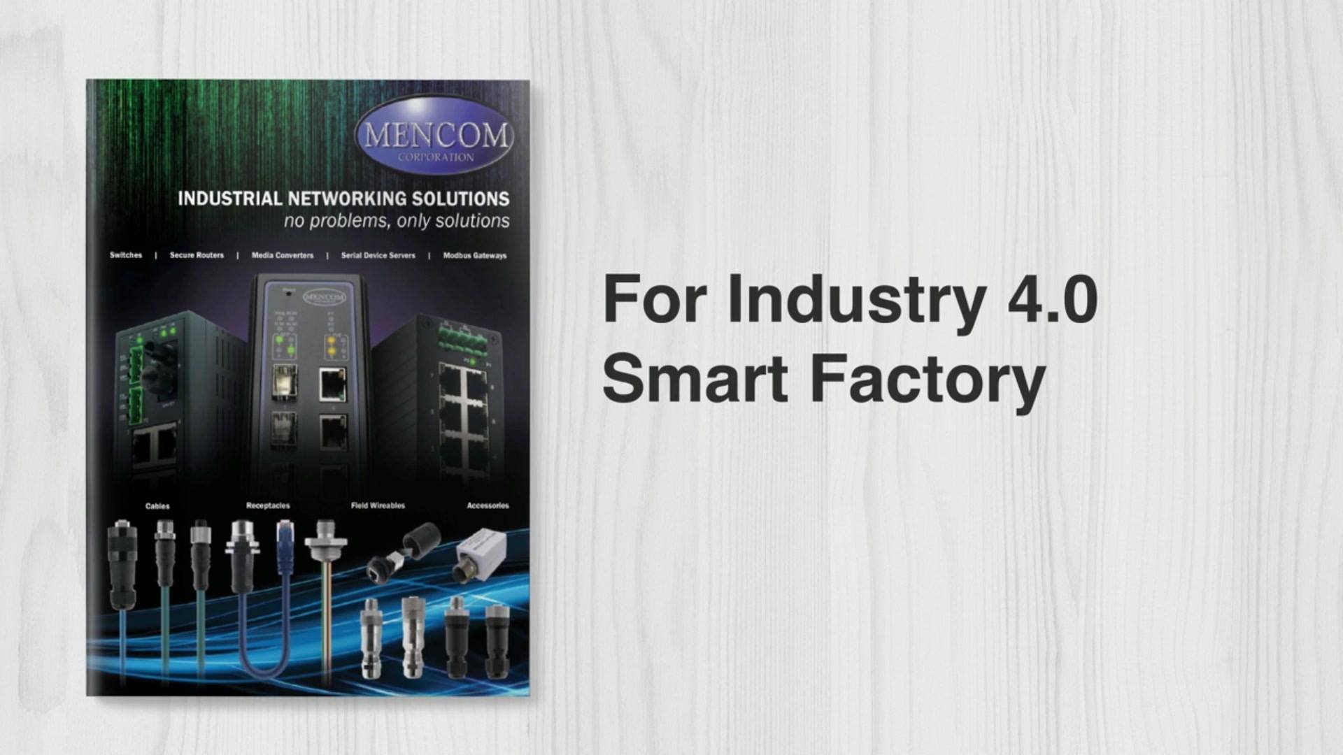 Mencom now offers a wide range of networking solutions for industrial 4.0 smart factory applications. View Catalog: https://www.tomtop.com/brands-mencom-2009/?aid=sqttseo