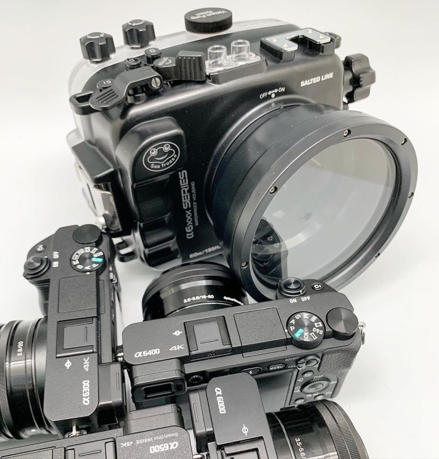 A6xxx series Salted Line camera Housing in Black color is back in stock now!!! Available for purchase at www.seafrogs.com.hk