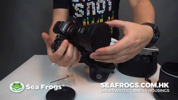 How to transform your SeaFrogs.com.hk underwater camera housing for Sony A7iii \ A7RIII into surfing photography version. This particular setup is using 6” Dome port for Sony FE28mm lens and SEL075 Fisheye converter.