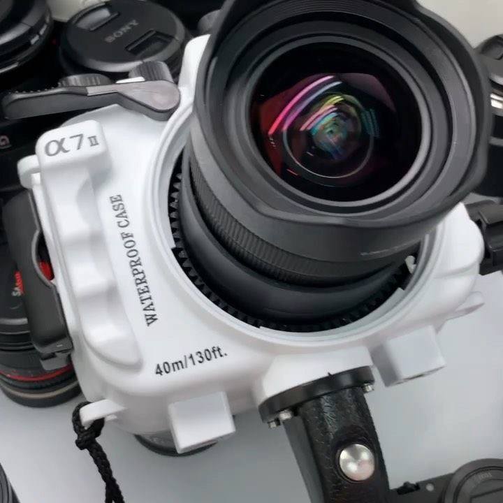 Underwater housing for Sony A7ii/A7sii/A7rii series NG + zoom gear for Sony FE12-24mm f/4 lens.