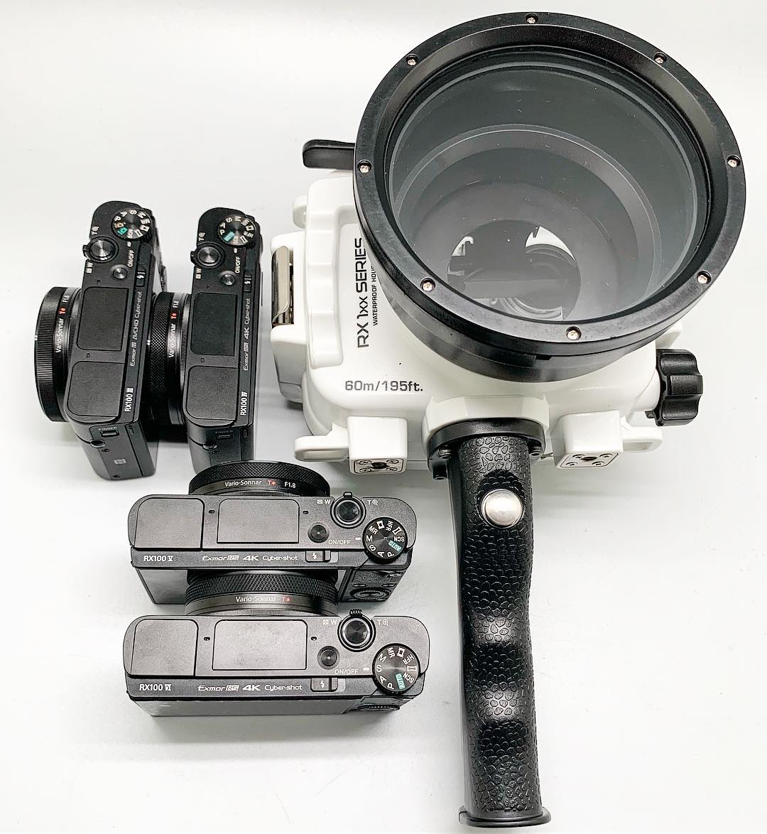 Newly released RX1xx series Salted Line camera housing for Sony RX100 mk7/mk6/mk5/mk4/mk3 cameras. 