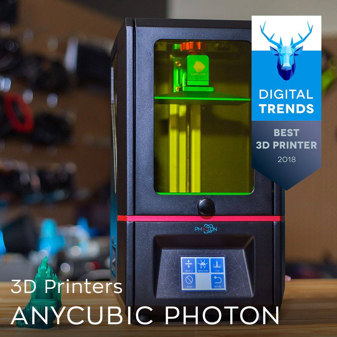 😄Our Photon is awarded as THE BEST 3D PRINTER 2018 by Digital Trends. Read the detail by this link www.tomtop.com 