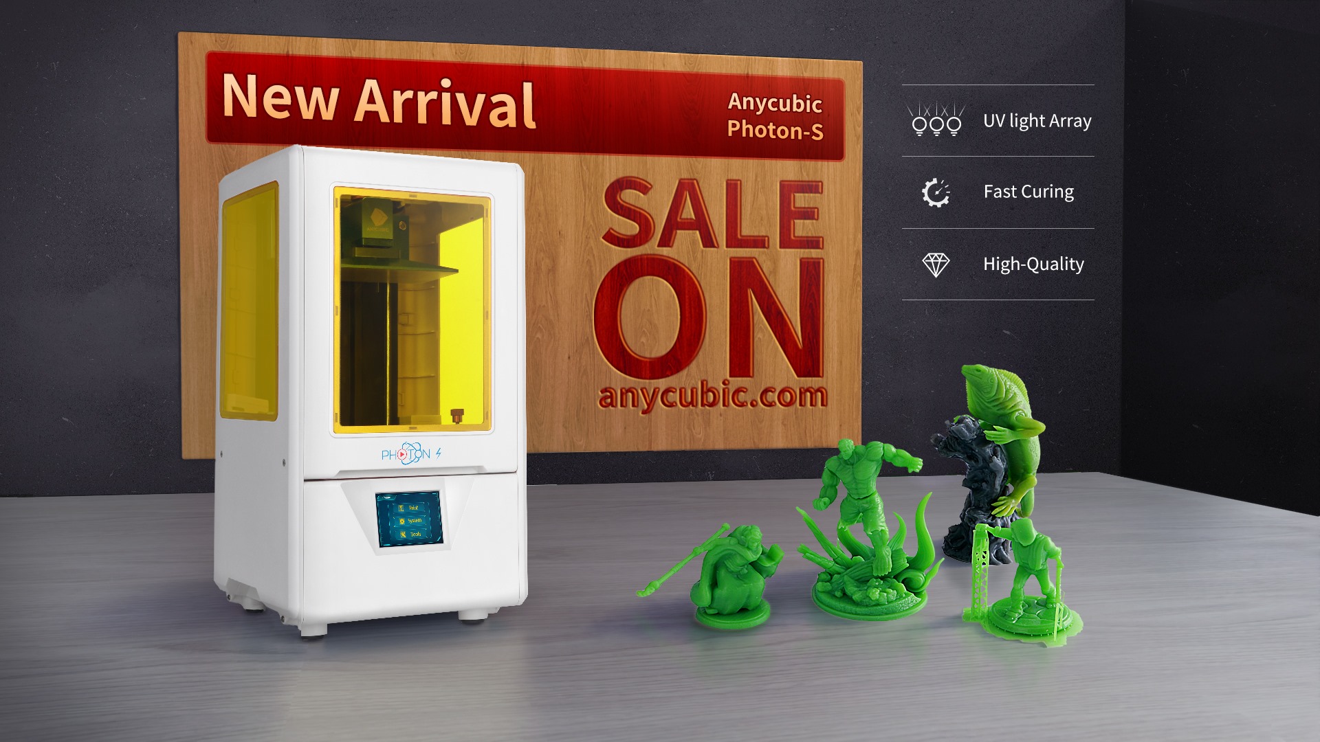 A great news for you guys. Anycubic Photon-S arrived at the warehouse today. Buy now, you save $30 with the coupon code: ACPS-10 