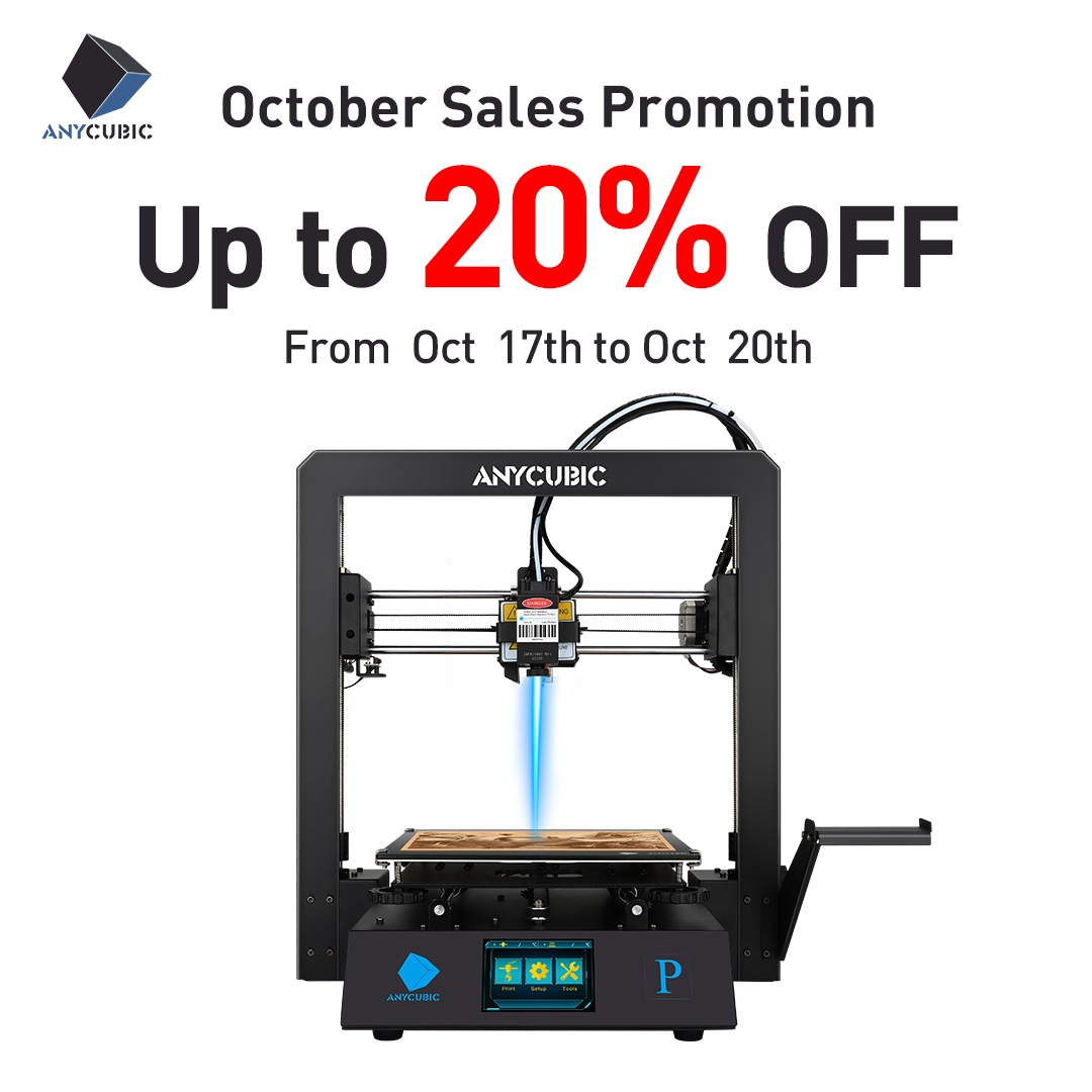 Anycubic will have 30 USD off for Mega Pro from Oct 17th to Oct 20th. Explore laser function and setup your Mega Pro. Try it now.🍁🍂 Click here to know more: