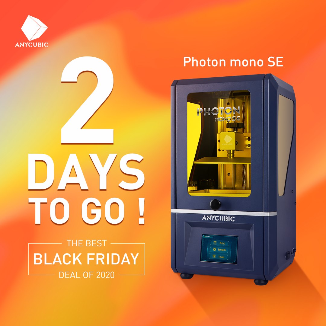 Black Friday is one of the more hectic shopping days on the retail calendar. There are only 2 days left for the Anycubic biggest promotion of 2020.⏳⌚🎉🎊