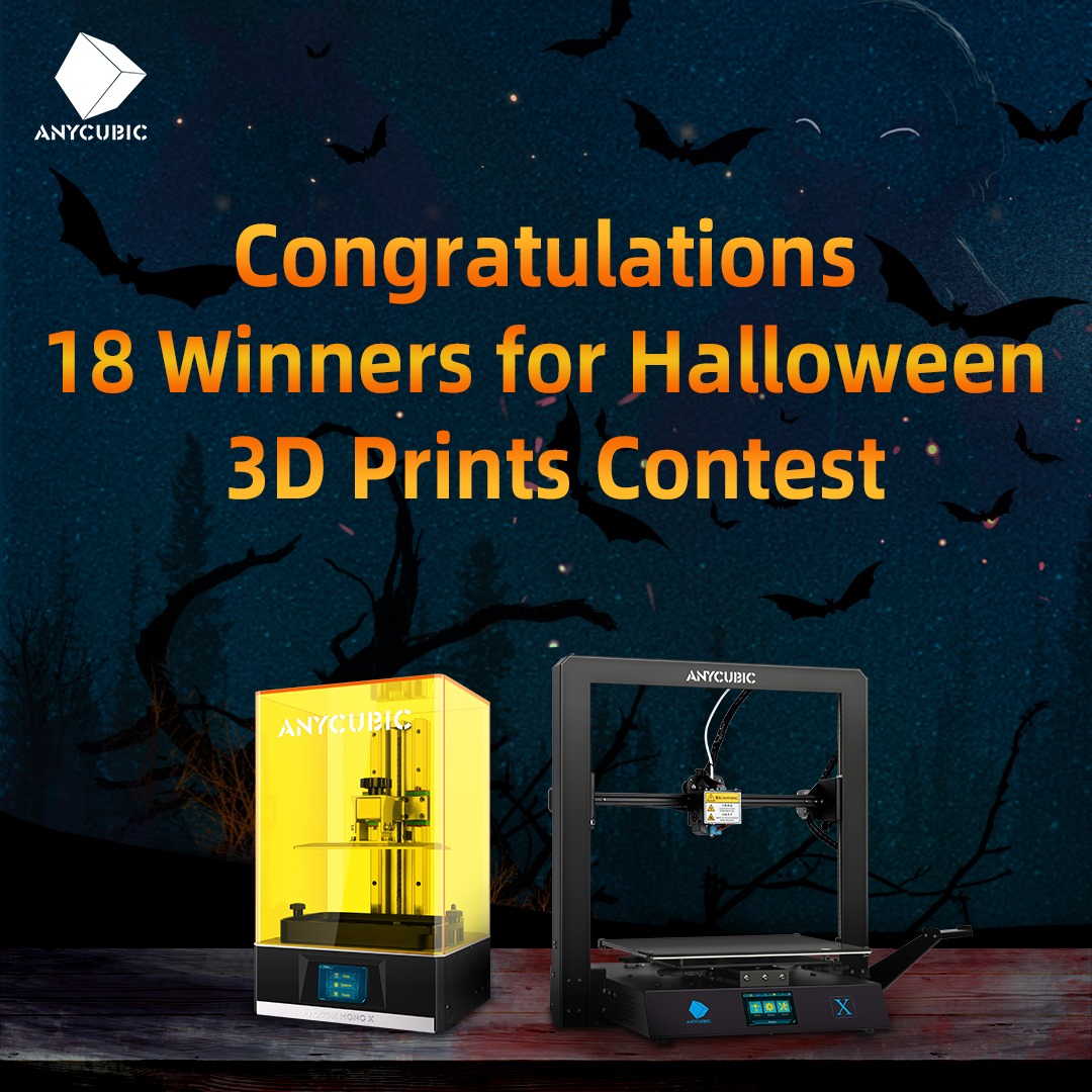 Congratulations, we have 18 winners for Halloween 3D Prints Contest, please check the link to see if you are on the list or not.😈👿👹👺💀☠👻👽👾 www.tomtop.com If you are selected, please contact us through Facebook&Instagram Messenger. We will reply to you ASAP....