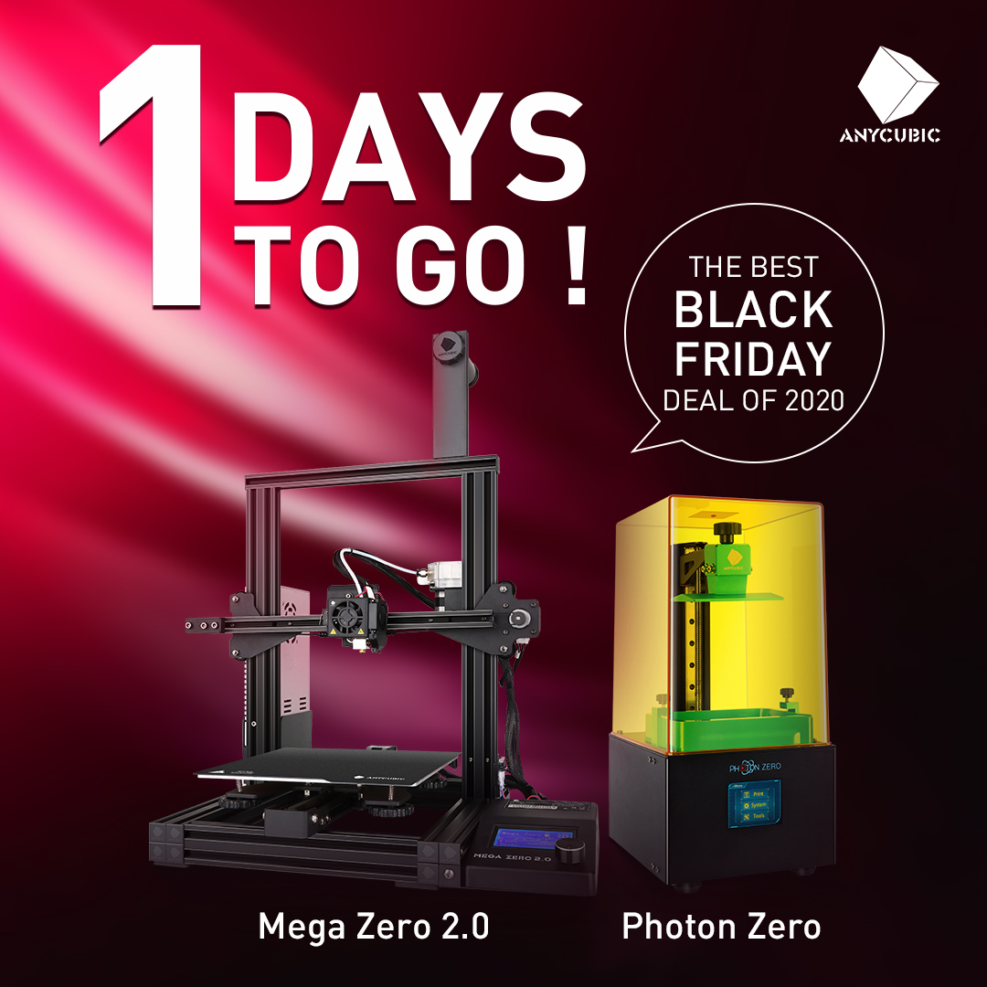 Black Friday has 1 day left to go. Discover all the offers in Anycubic official store that You Don’t Want to Miss.⚡👋👏