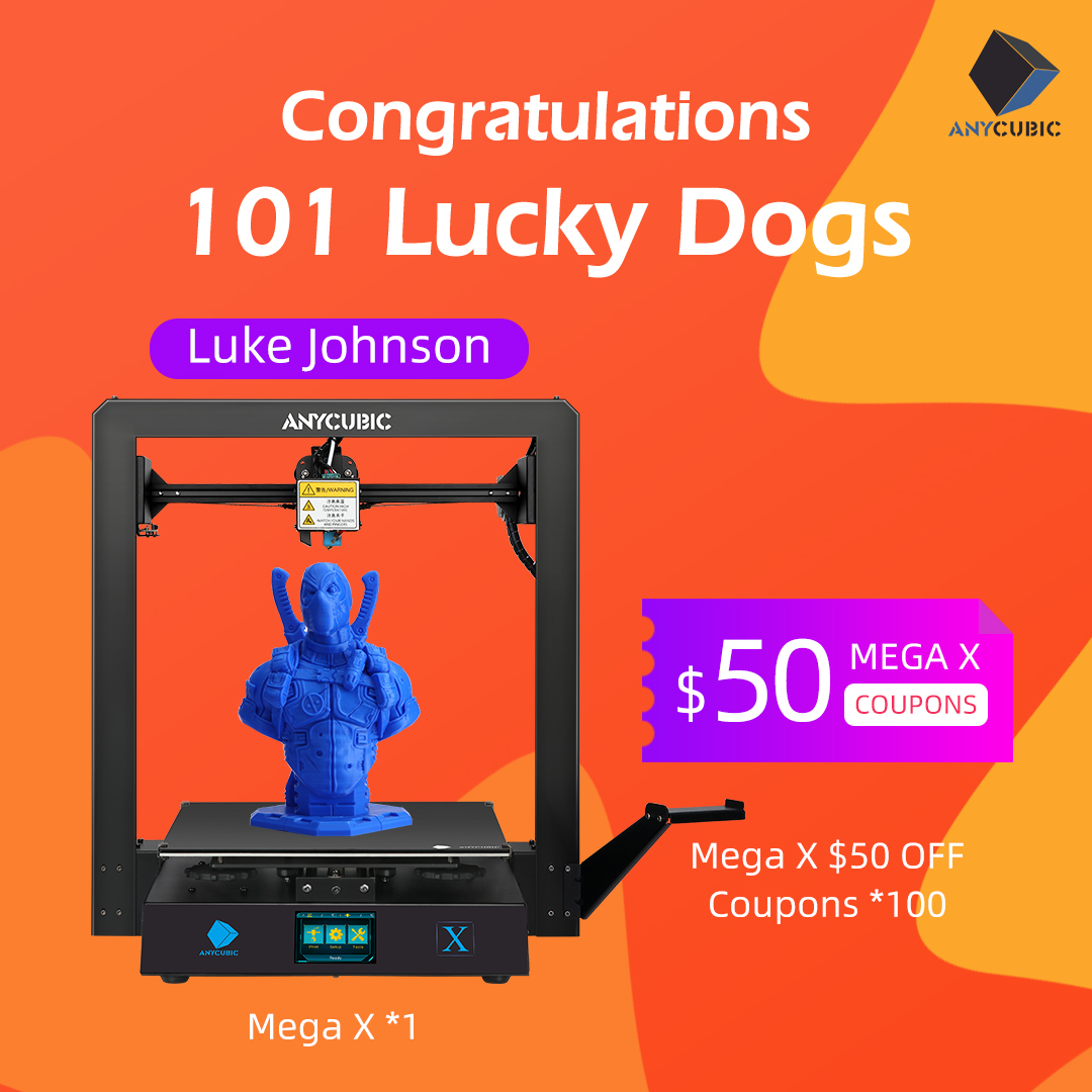 Congratulation to all Mega X winners listed below!!! 🤩🤩@Luke Johnson wins the Mega X.🤩🤩 Please contact us with your name, phone number, address, zip code, city, country to get the promotion codes and get your Mega X for only $349!!😍😍