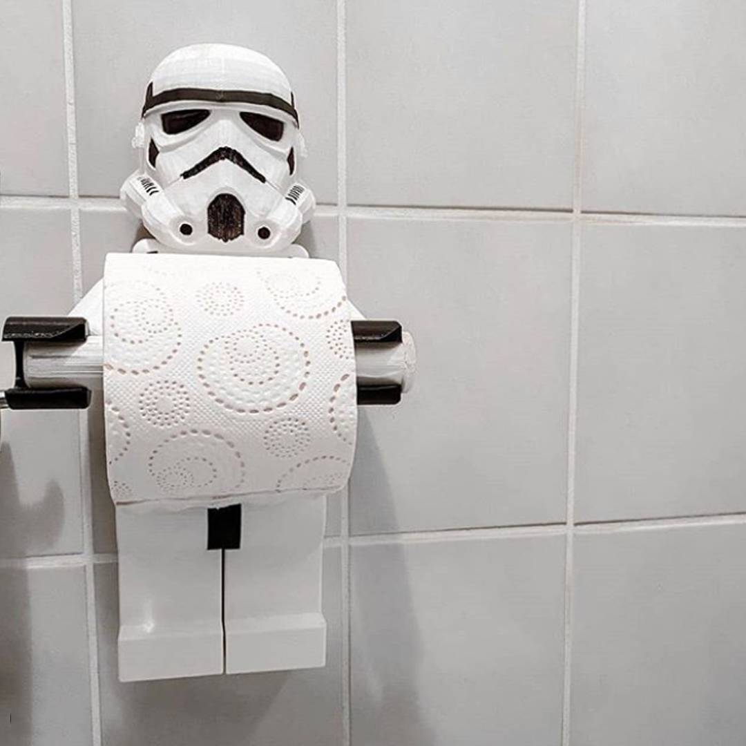 3D Printed Star Wars toilet paper holder by @kalunho3d 