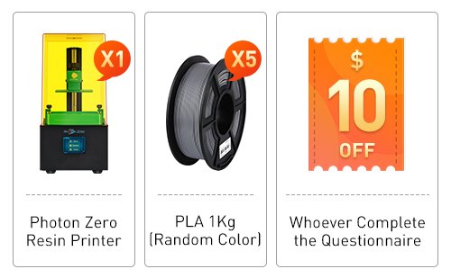 Thank you for your participation in the survey on the configuration of the Anycubic 3D printer. The list of winners are as follows:😁😁😁😁 Consumables: each of the following will get a roll of 1kg PLA consumables with random color:😁😁 1, ****uin.rueda@gmail.com...