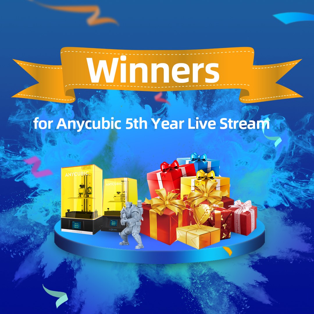 Thanks for watching the Anycubic 5th Anniversary Gala