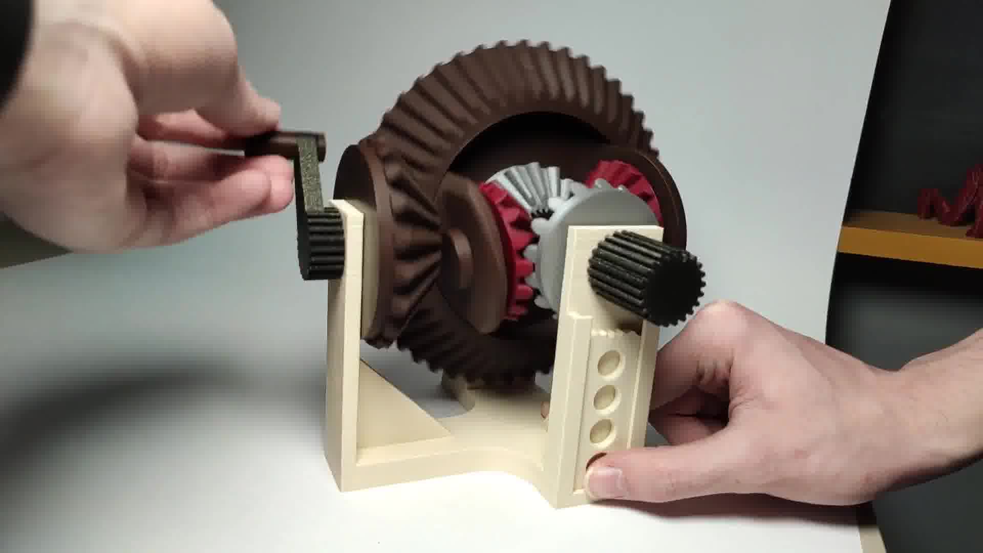 This is a 3d printed differential Gear and looks interesting and cool!!!