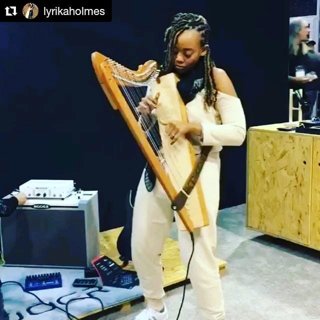 We always like to show love to the non-guitarists out there too! Thanks for stopping by the booth, Lyrika! #mooeraudio #namm #namm2019  #Repost @lyrikaholmes (@get_repost)...