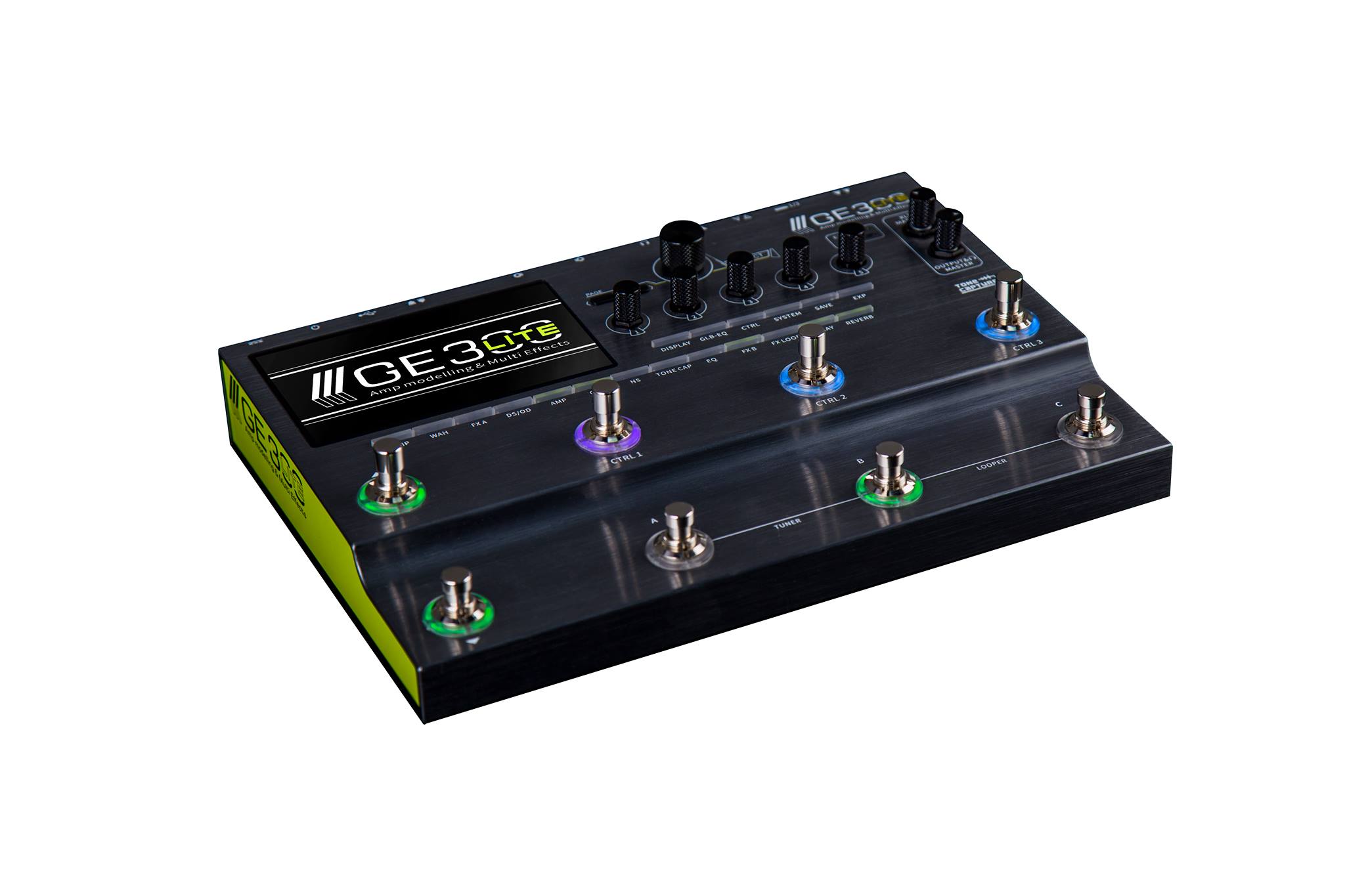 We are happy to announce the GE300 LITE as the latest choice in multi-effects and amp-modelling from MOOER, offering a high-powered multi-effects unit in a thin, compact body