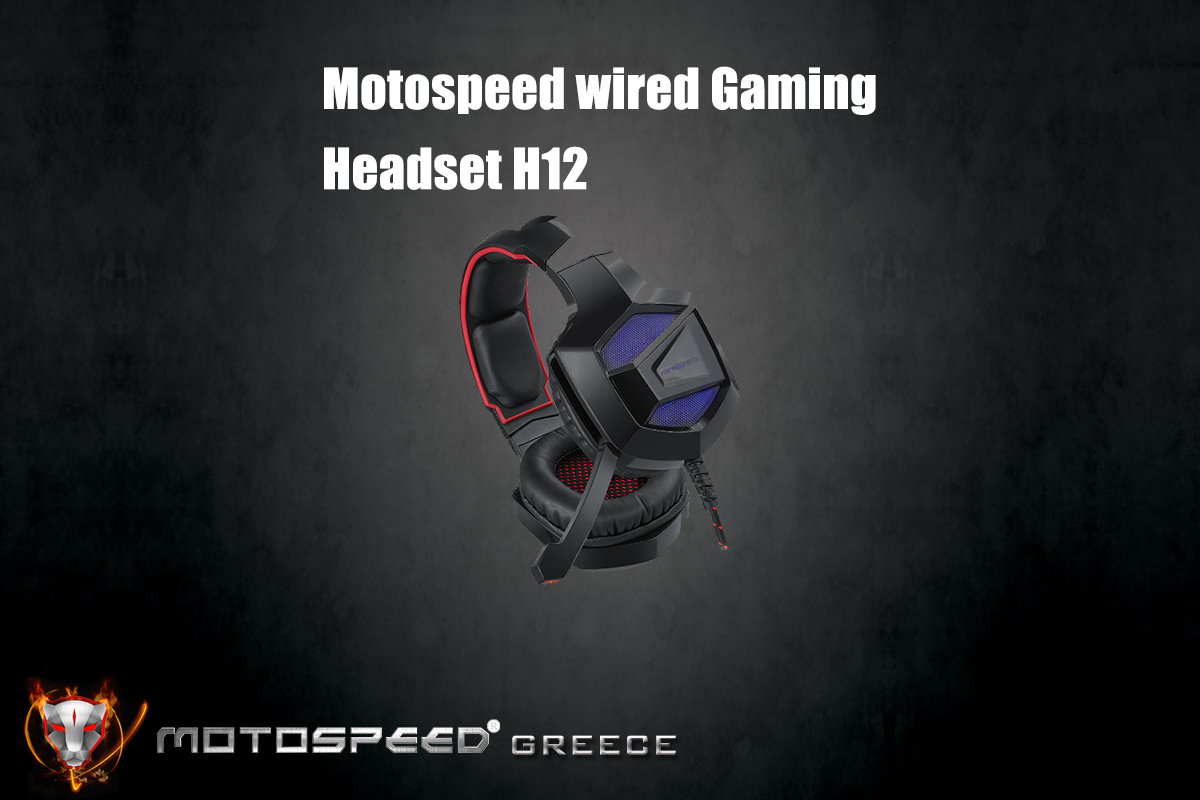 Το Wired Gaming Headset H12 της Motospeed Greece σου προσφέρει μια απολαυστική εμπειρία παιχνιδιού!