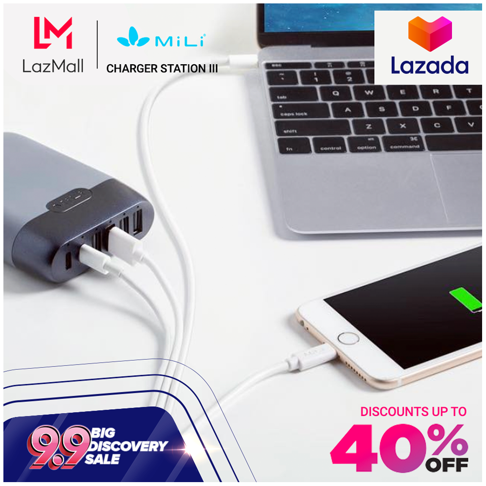 WE WANT you to #WorkSmart with all of us, and that means staying on and never running out of power -- SHOP the MILI Charger Station iii over at Lazada's 9.9 sale and get up to 40% OFF! Yes, that's right: 40% OFF! Tell your friends! SHOP HERE: www.lazada.com.ph/shop/mili