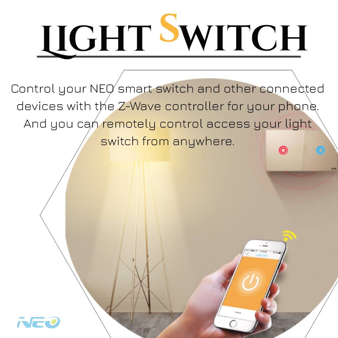 Do you always forget to turn off the light when you are in the bed? With #lightswitch from #neocoolcam, you can remotely control your light switch from anywhere. 