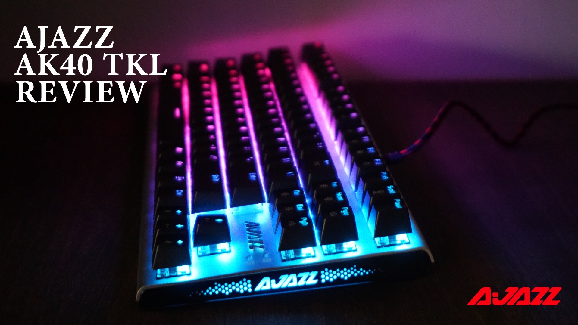 AK40 is full RGB anthi-ghosting mechanical keyboard with 87 keys.