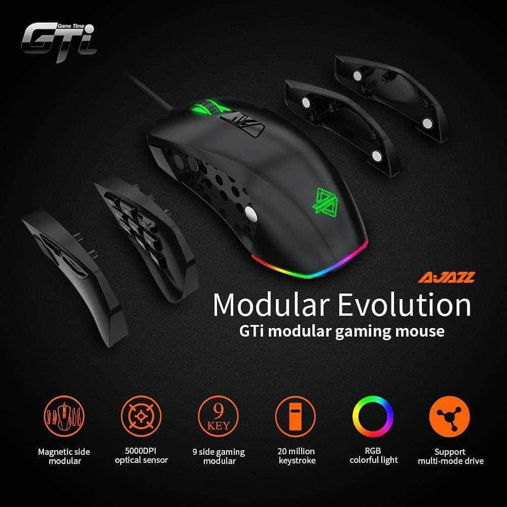 Ajazz GTI modular Gaming mouse