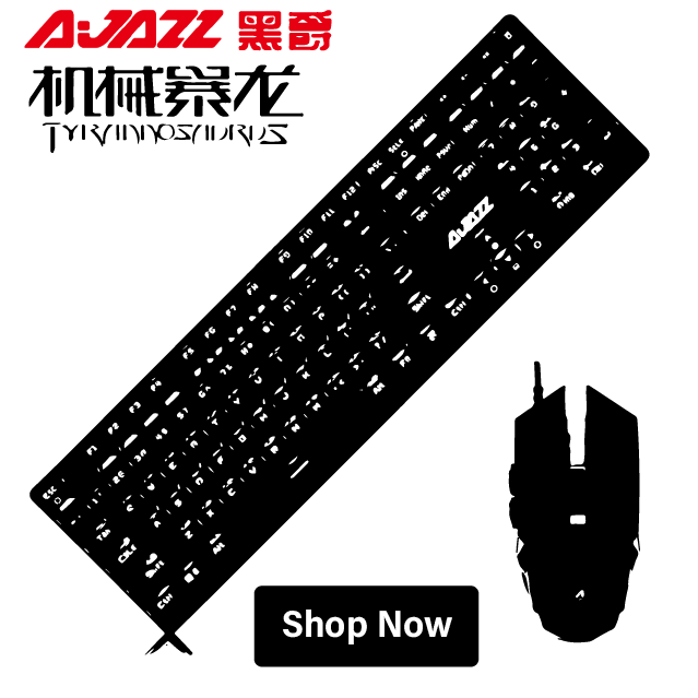 Ajazz Tyrannosaurus gaming keyboard and gaming moulse Combo set.  Purchase Link : www.tomtop.com Follow us -...