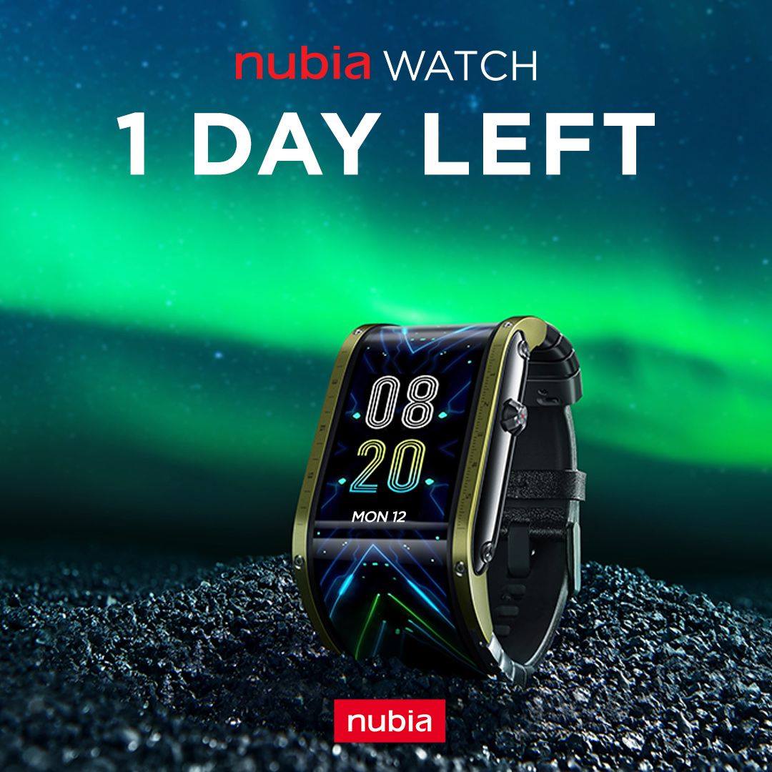 Just 1 day left until you can buy your very own nubia WATCH!