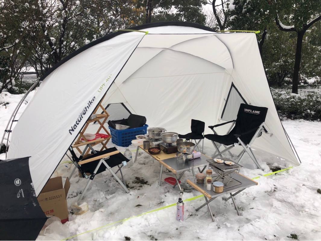 Tent and snow, great combination