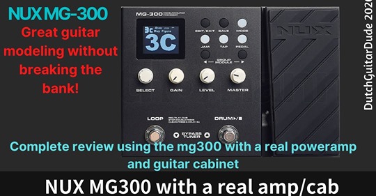 www.tomtop.com How do MG-300 sound with a power amp and guitar cabinet?