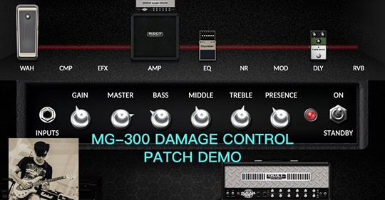 www.tomtop.com Can NUX MG-300 replicate John Petrucci's iconic sound? Let's check Roger Lin's patch demo - Damage Control cover. You can find this patch on your MG-300 Factory Patch 7A....